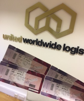 Wales vs Australia Tickets Raffle Prize United Worldwide Logistics